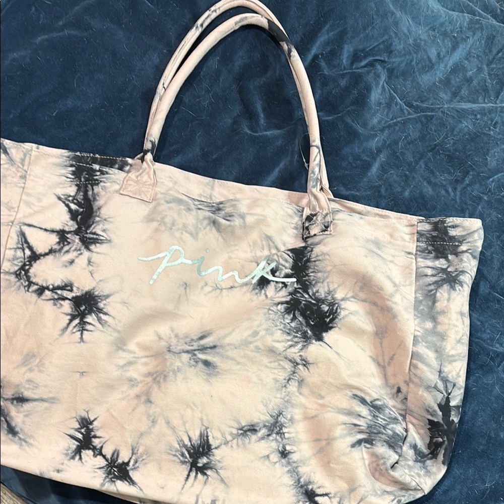 PINK Victoria's Secret Pink and Black Tote Bag